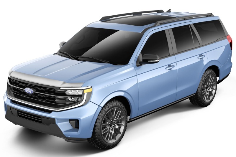 Ford Expedition Hood Deflector - Husky Liners - Aeroskin - Chrome - 2025+